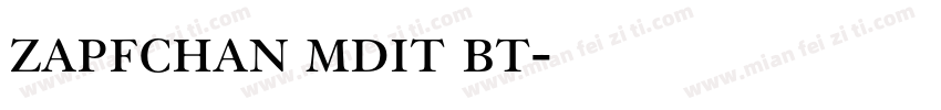 zapfchan mdit bt字体转换